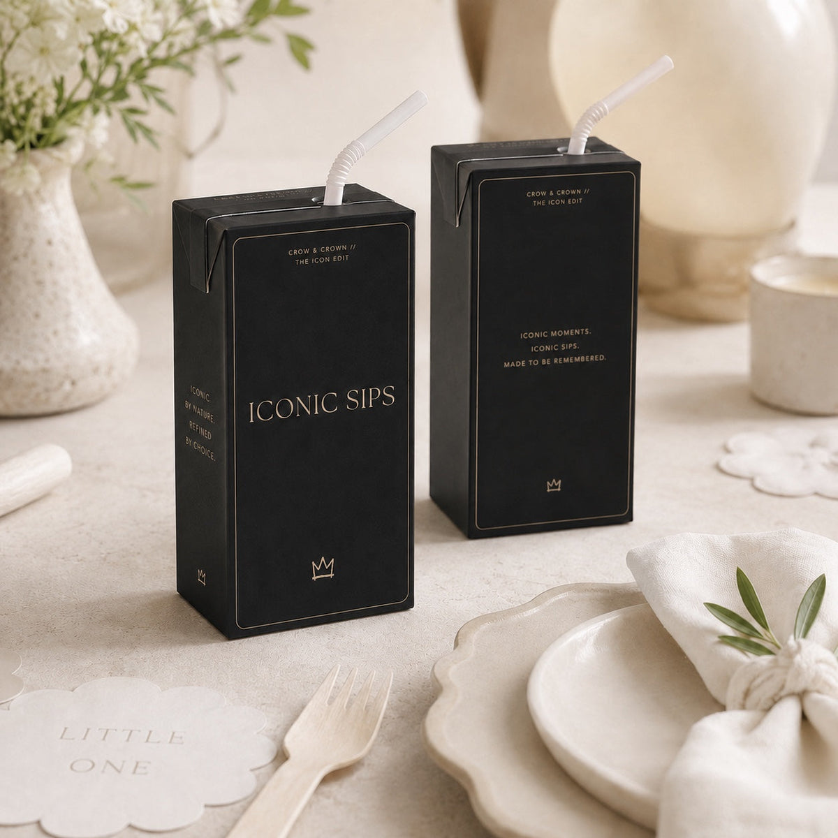 The Fashion Birthday Party printable juice box wraps included in the wrap bundle