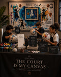 The Court Is My Canvas luxury basketball printable party collection hero scene
