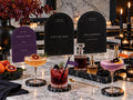 Halloween drink printables with purple Mocktail Menu, Potion Bar and welcome signs