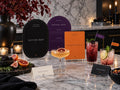 Potion Bar, Mocktail Menu and orange Mocktail Magic Halloween printables with drinks
