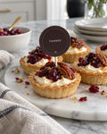 Crow & Crown thanksgiving harvest edit thanks dessert topper — printable shown in use