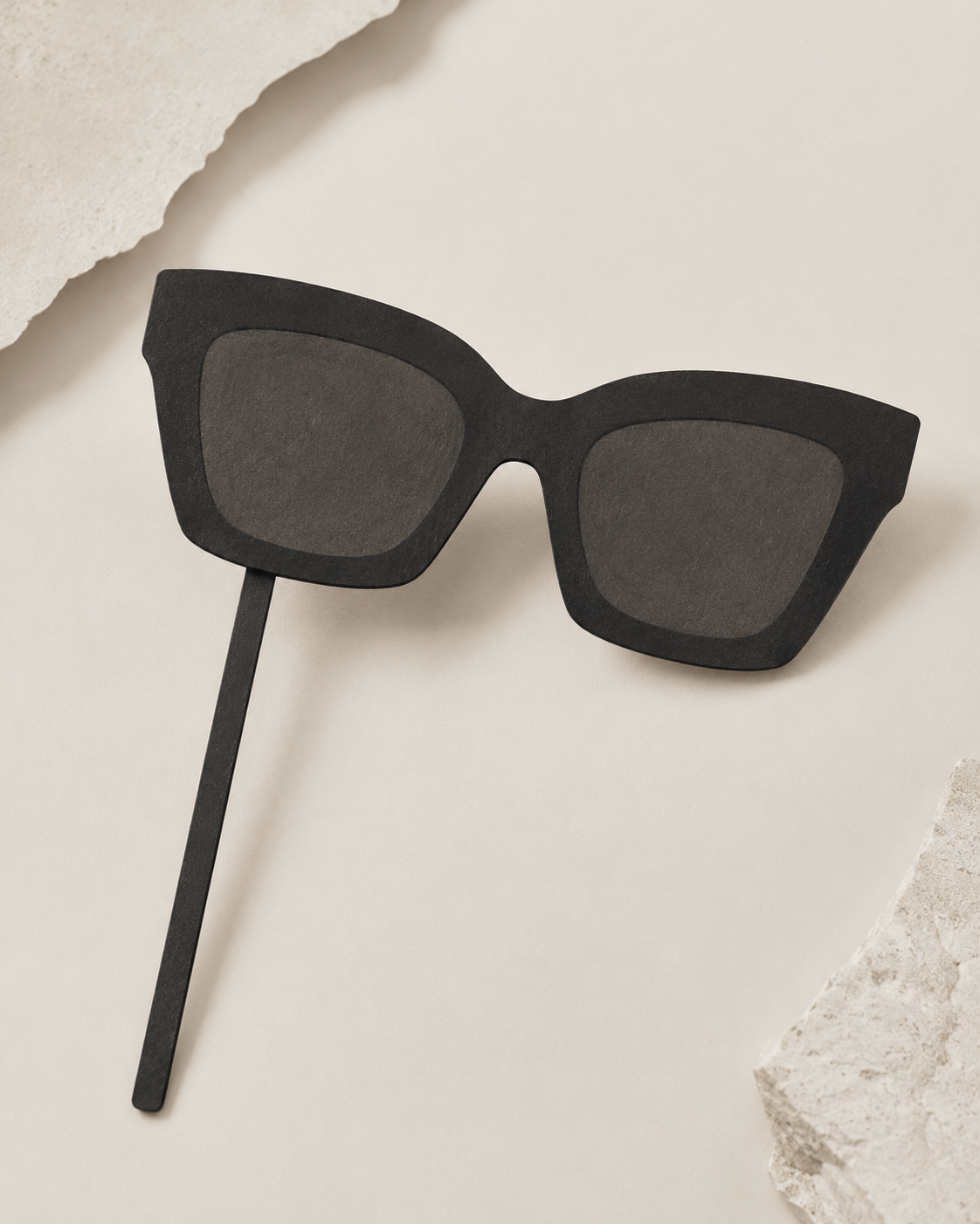 The Icon Edit black sunglasses party prop mockup